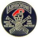 Airborne Mess with the Best, die like the rest pin Airborne, mess with the Best, die like the rest pin