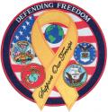 Defending Freedom with Ribbon Large Patch 