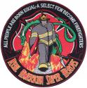 Firefighter American Super Heros Large Patch 