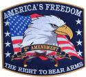 Americas Freedom The Right To Bear Arms Large Rectangle Patch 