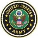United States Army Crest Large Round Patch