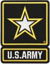 US Army with Star Logo Large Patch