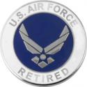 US Air Force Retired with Wing Lapel Pin 