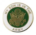 My Son is in the Army with Crest Lapel Pin 