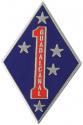 1st Marine Division Lapel Pin 