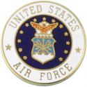 United States Air Force Crest Round Lapel Pin 