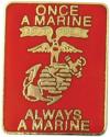 Once a Marine Always a Marine EGA Pin 