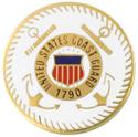 United States Coast Guard Round Pin 