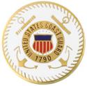 United States Coast Guard Round Pin 