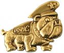 Marine Bulldog Dress Lapel Pin 