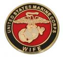 US Marine Corps EGA Wife Round Pin 