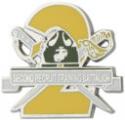 Second Recruit Training Battalion Logo on 1" Lapel Pin