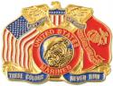 Marine These Colors Never Run Pin 