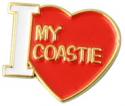 Coast Guard I (Heart) My Coastie Pin 