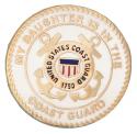 My Daughter is in the Coast Guard Round Pin 