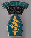 Special Forces SSI with ABN And Ranger Tab Pin