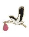 Nurse Pink Stork Pin