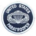 United States Army Paratrooper Patch Round