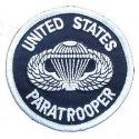 United States Army Paratrooper Patch Round United States Army Paratrooper Patch Round