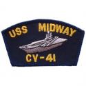 USS Midway Navy Hat Patch