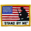 Stand BY ME  USA Flag Patch. 