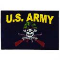 US Army Skull w/Rifle Tab Patch