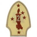 USMC 2nd Division Patch Tan
