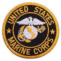 Marine Logo Patch Marine EGA Black Logo Patch