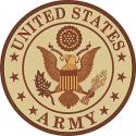 Army Logo Patch  Tan