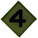 USMC 4th Division Patch OD