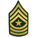 Army E9 Sergeant Major Rank Patch Army E9 Sergeant Major Rank Patch