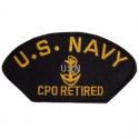 CPO Retired Navy Hat Patch CPO Retired Navy Hat Patch