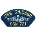 USS Chicago Navy Hat Patch