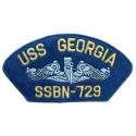 USS Georgia Navy Hat Patch