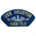 USS Houston Navy Hat Patch