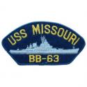 USS Missouri Navy Hat Patch