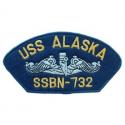 USS Alaska Navy Hat Patch USS Alaska Navy Hat Patch