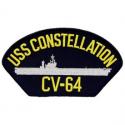 Navy USS Constellation Hat Patch Navy USS Constellation Hat Patch