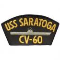 USS Saratoga Navy Hat Patch