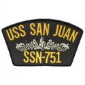USS San Juan Navy Hat Patch