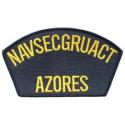 NAVSECGRUACT  AZORES Navy Hat Patch