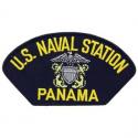 US Naval Station Panama Navy Hat Patch US Naval Station Panama Navy Hat Patch