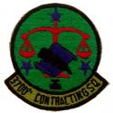 Air Force 3700th Contracting Sq Patch
