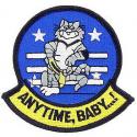 Navy F-14 Tomcat Anytime Baby Patch Navy F-14 Tomcat Anytime Baby Patch