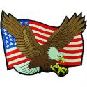 USA Flag and Eagle Patch