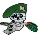 Large Jacket Patch Special Forces Skull  WAR