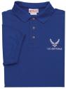 Air Force Hap Arnold Wing Direct Embroidered Royal Polo Shirt 