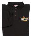 Desert Storm Ribbon with Map Direct Embroidered Black Polo Shirt