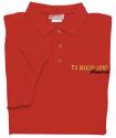 US Marine Retired Direct Embroidered Red Polo Shirt