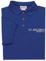 US Air Force Retired Direct Embroidered Royal Polo Shirt